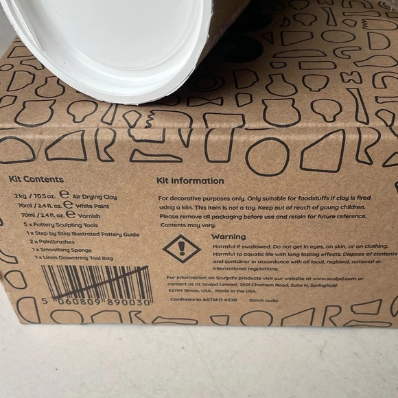 SALE!!! NWT Sculpd Dried Flower Vase Pottery Kit - Picture 5 of 14